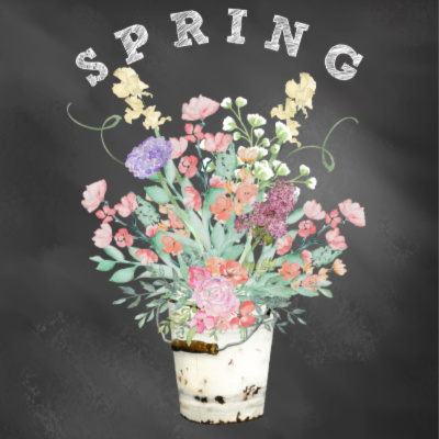 Protected: 8×10 Chalkboard Spring floral