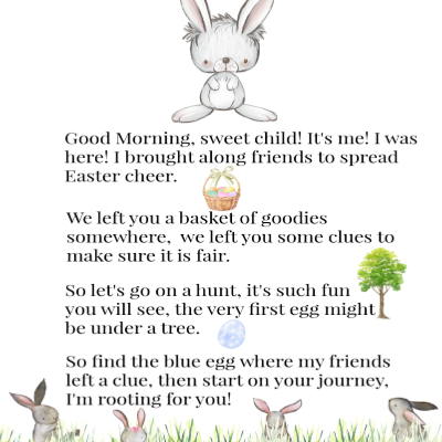 Protected: Easter bunny card and scavenger hunt