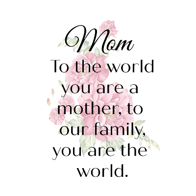 Protected: 8 x 10 Mom, to the world you are a Mother