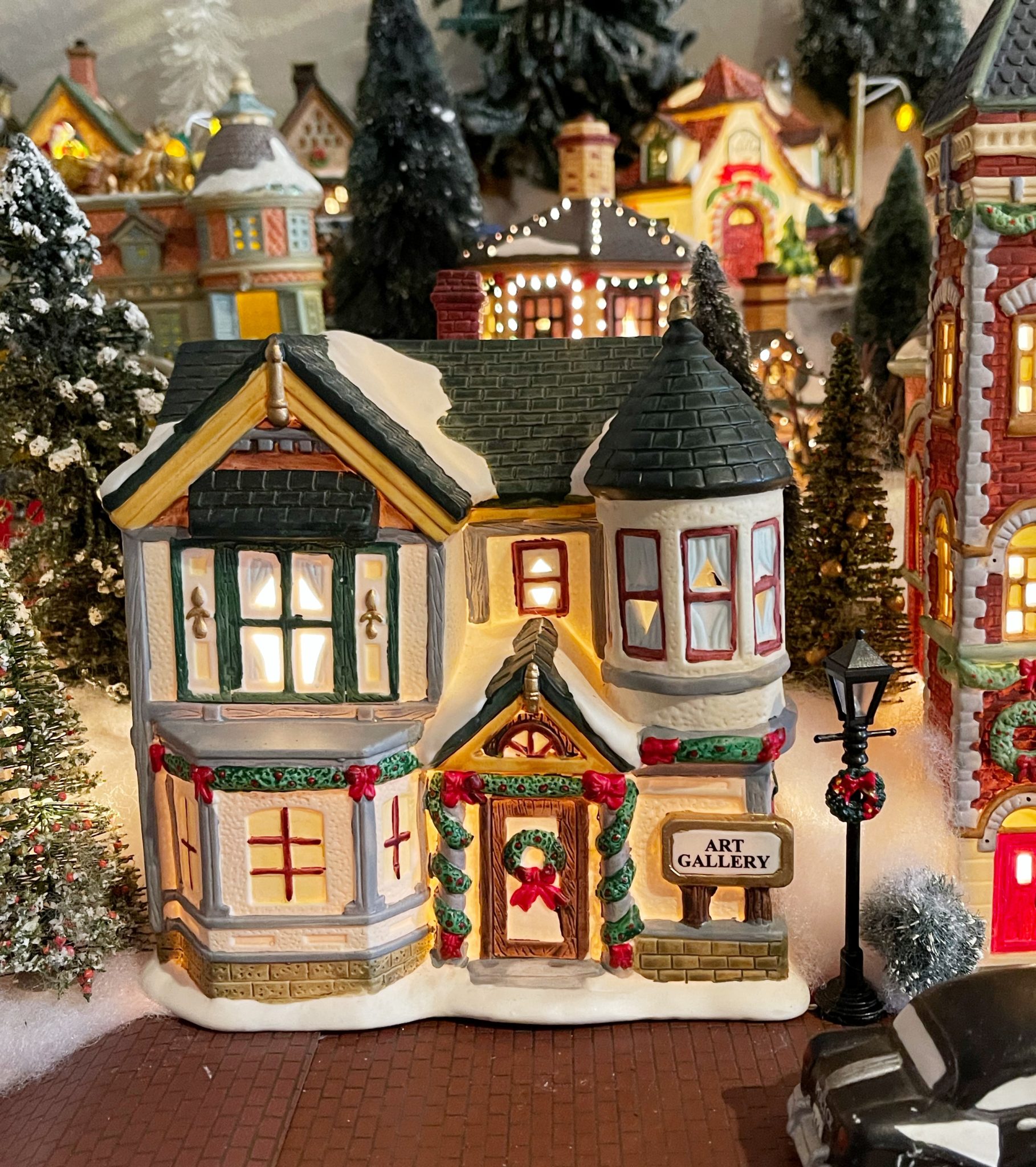 miniature christmas village figures