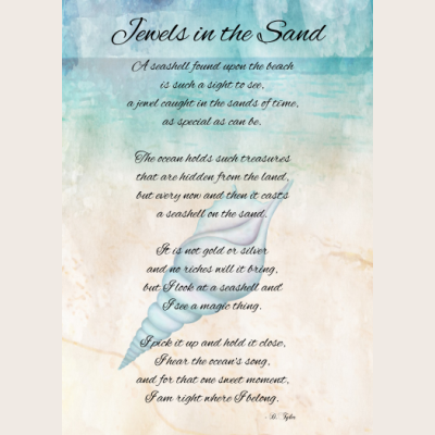 Protected: 5 x 7 Jewels in the Sand Poem