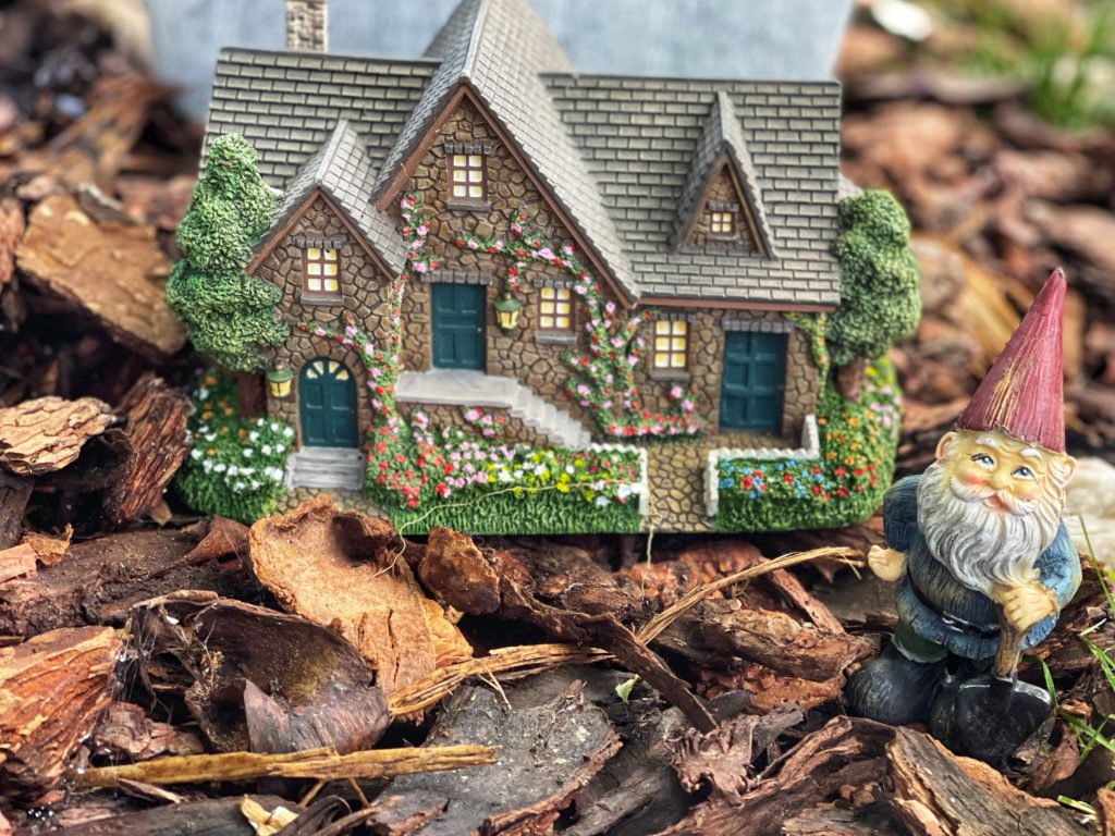 Image of fairy house with gnome