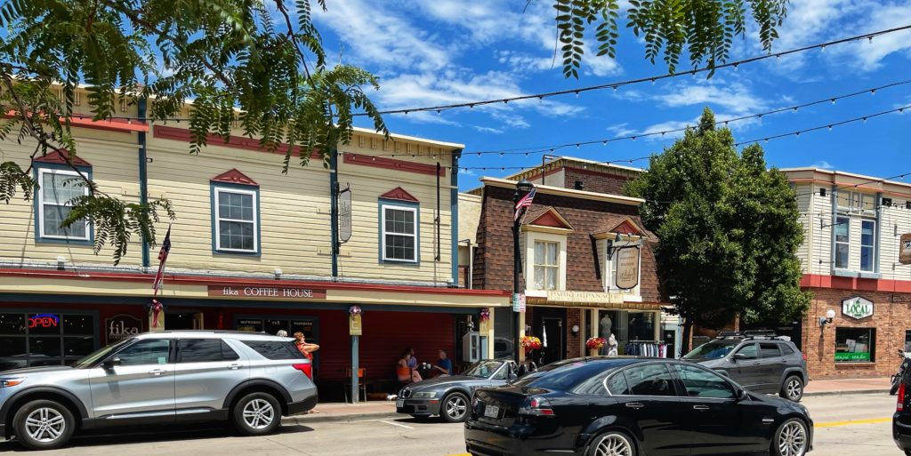 Image of stroll through town Main Street businesses