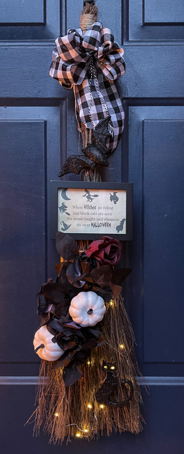 Create a Quick and Easy Halloween Door Decoration - my home of all seasons