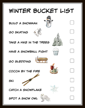 Celebrate the Season with Free Winter Printables - my home of all seasons