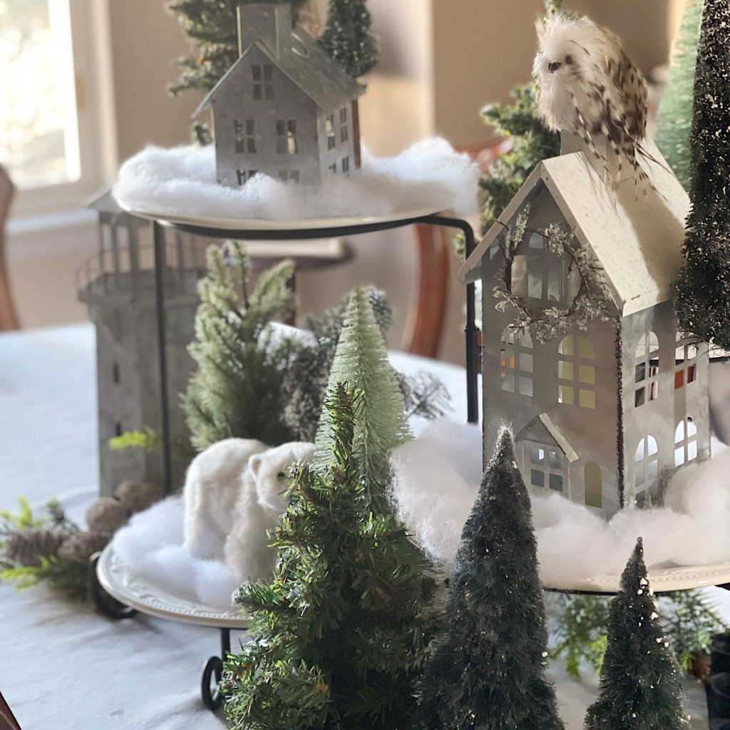 Winter miniature village 
