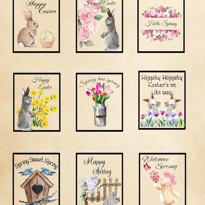 8 x 10 Spring Labels