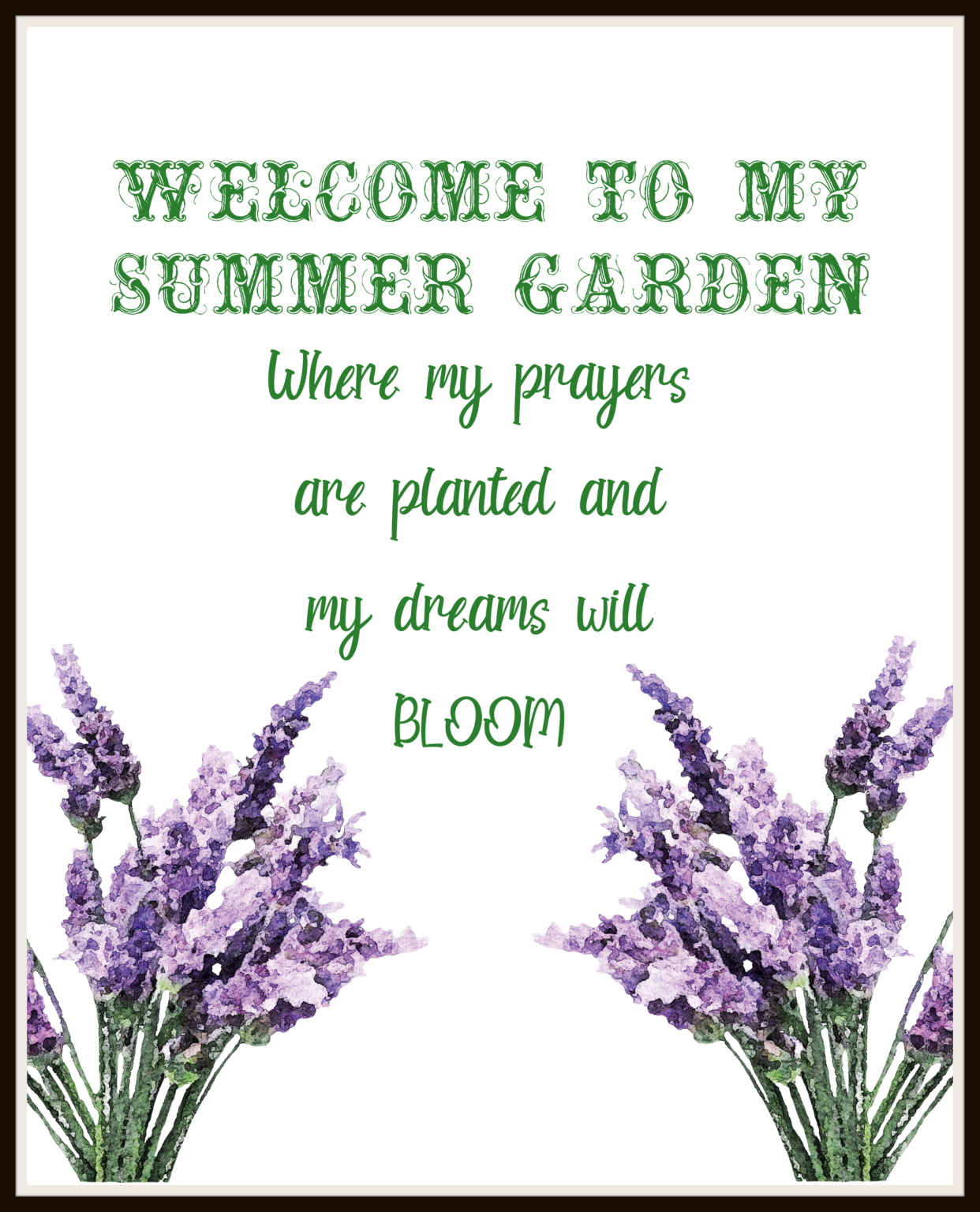 Free Summer Printables