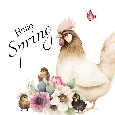 Protected: 4 x 4 Hello Spring Rooster