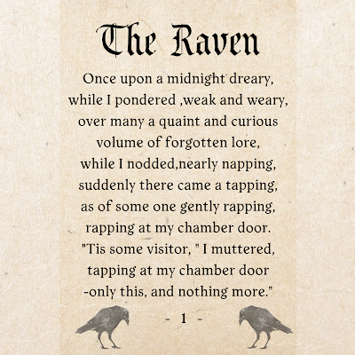 The Raven Tiered Tray Sign